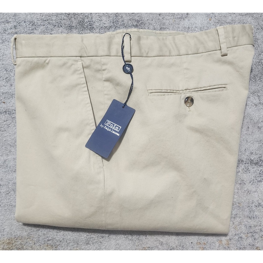 NWT $170 Polo Ralph Lauren Men's Garment-Dyed Stretch Chino Suit Trouser Size 38